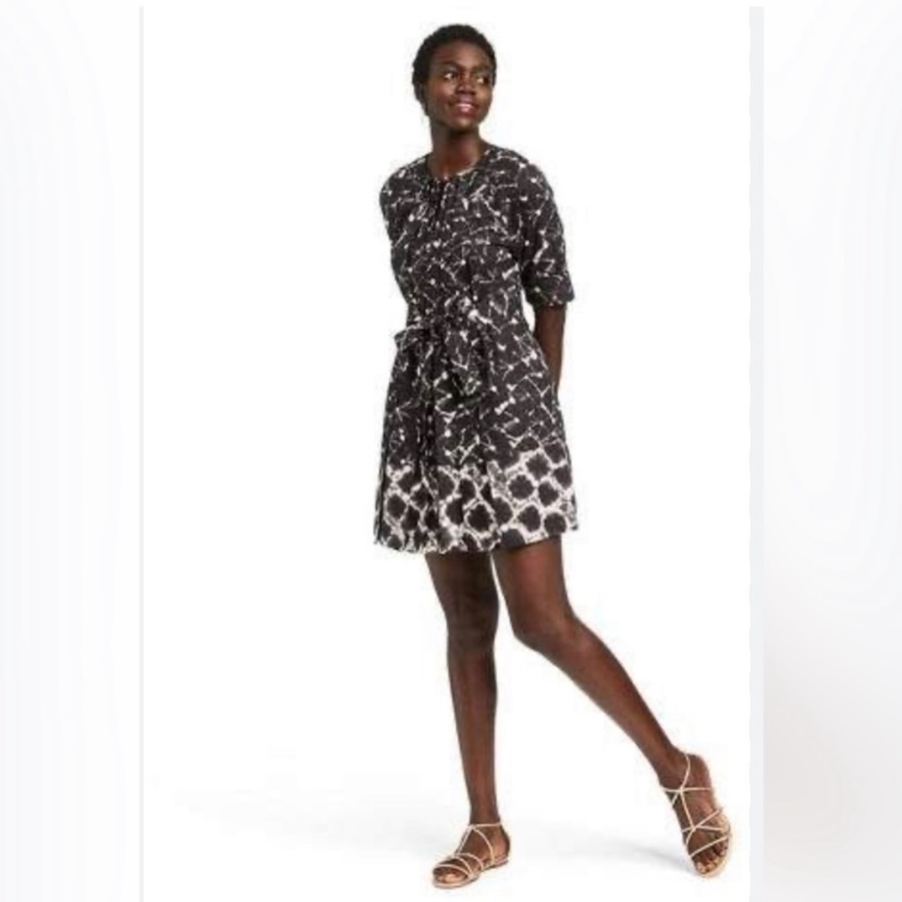 THAKOON for Target Shibori Pleated Shirtdress with Pockets Size XS